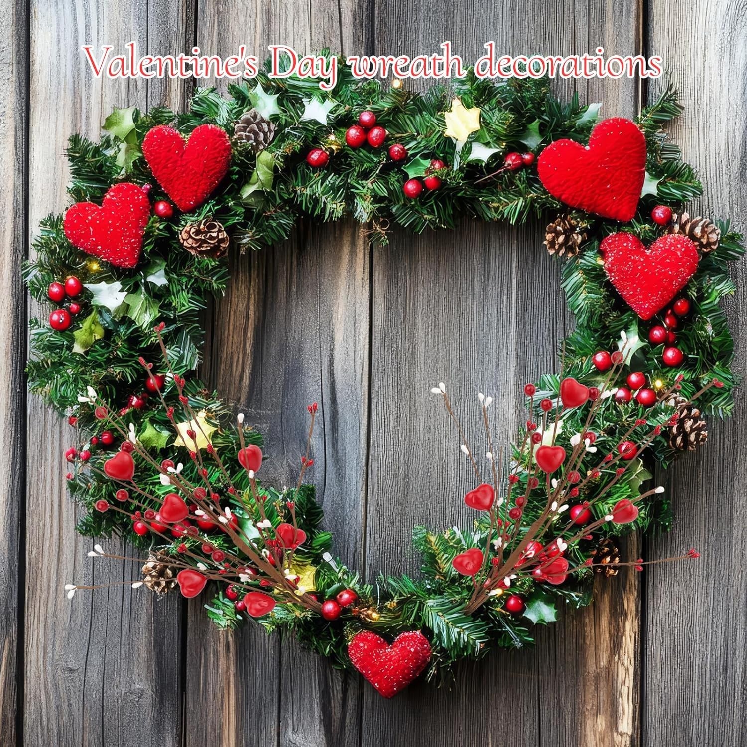 Valentine’s Day Heart Shaped Decorations – 4 Pcs for Candles and Bouquets