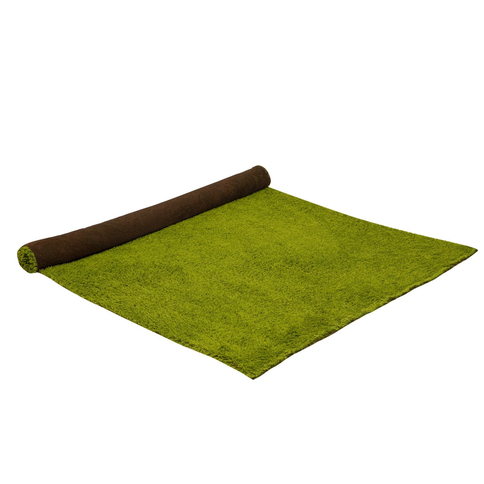 Artificial Grass Mat 4×3.3 Ft – Realistic & Soft Synthetic Turf, Fake Grass C…