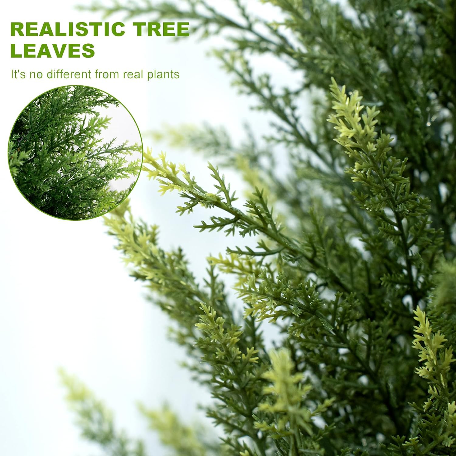 3 ft Artificial Cedar Topiary Trees Set of 2 Front Porch | Compact 3FT, Realisti