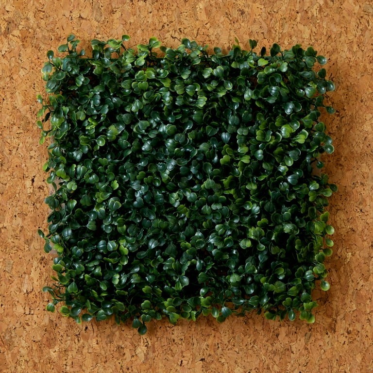 Mainstays Artificial Boxwood Plant Mat 10″ x 10″ Green Decorative Wall Panel NEW