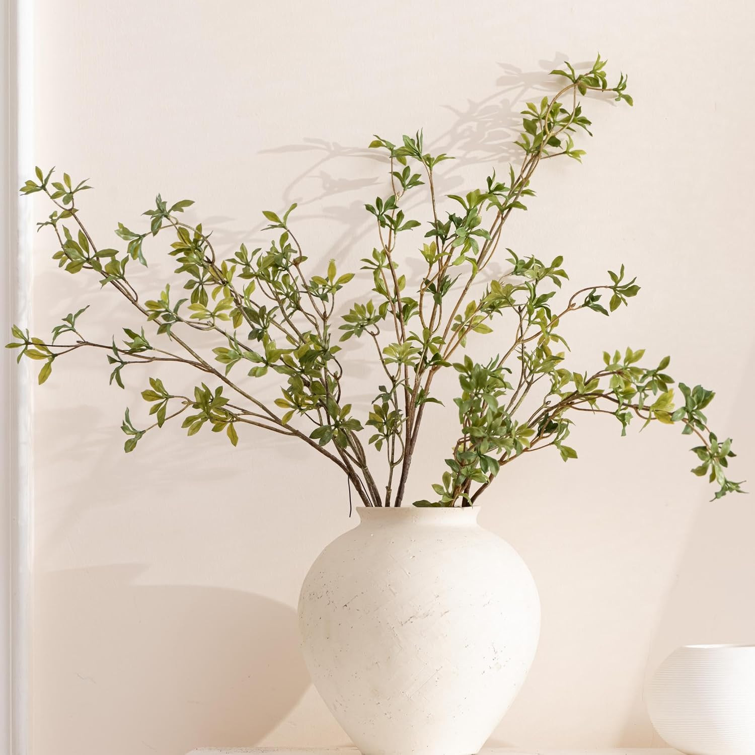 4 Pcs 29 Inch Real Touch Faux Enkianthus Leaf Branches | Realistic Artificial Gr