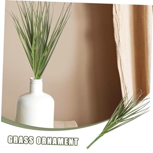 12 Pcs Artificial Grass, 11.79in Fake Grass Artificial Shrub Plants,