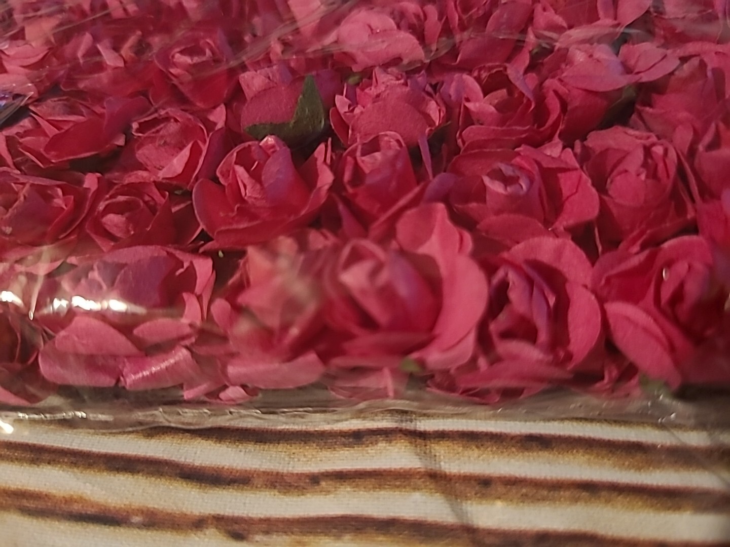 100 Pc Mini Flowers On Thin Gauge Wire Majenta Roses Mulberry Paper Roses For…