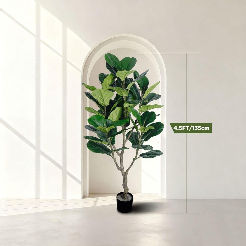 New Artificial Fiddle Leaf Fig Tree Ficus Faux Indoor Outdoor Garden Home Decor