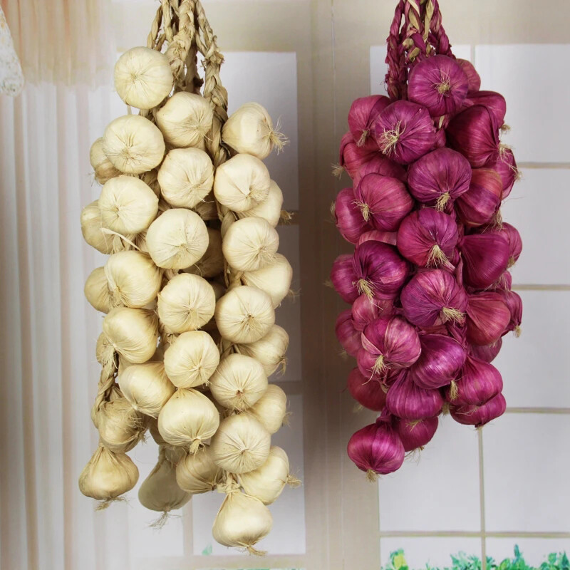 Artificial Onion 5PC Peppers Hanging String Fake Vegetable Fruit Home Decoration