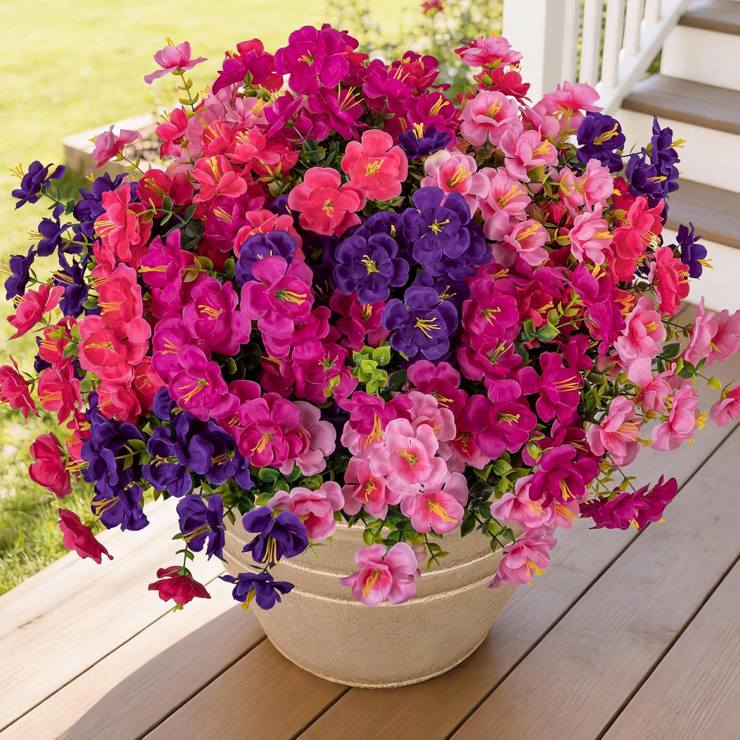 16 Bundles Realistic UV Resistant Camellia Flowers for Home & Wedding Decor