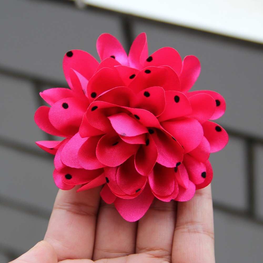 7.8cm Chiffon Decorative Flowers for Wedding Embellishment Fabric Flowers with