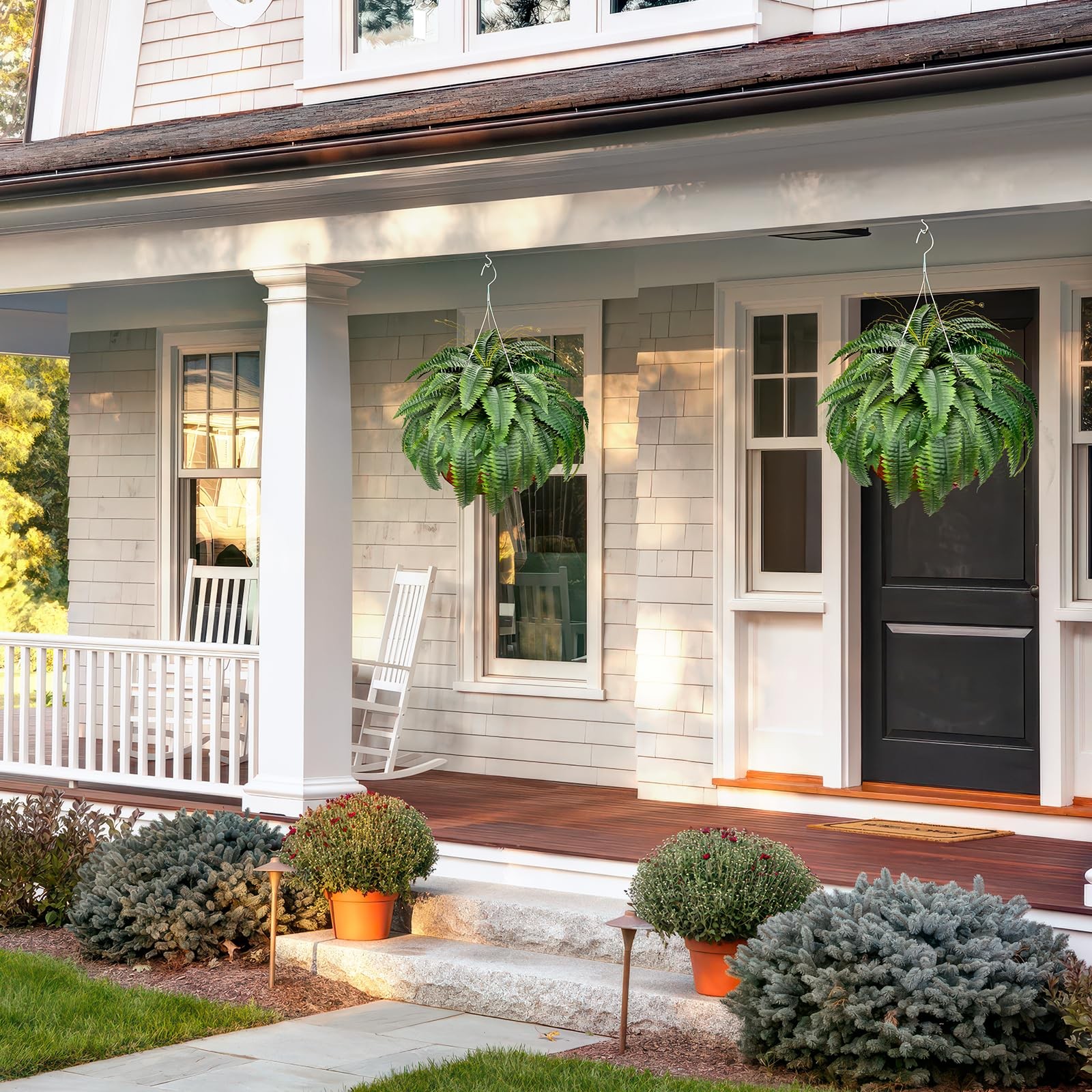 LuceAlberi Artificial Boston Fern Bush –