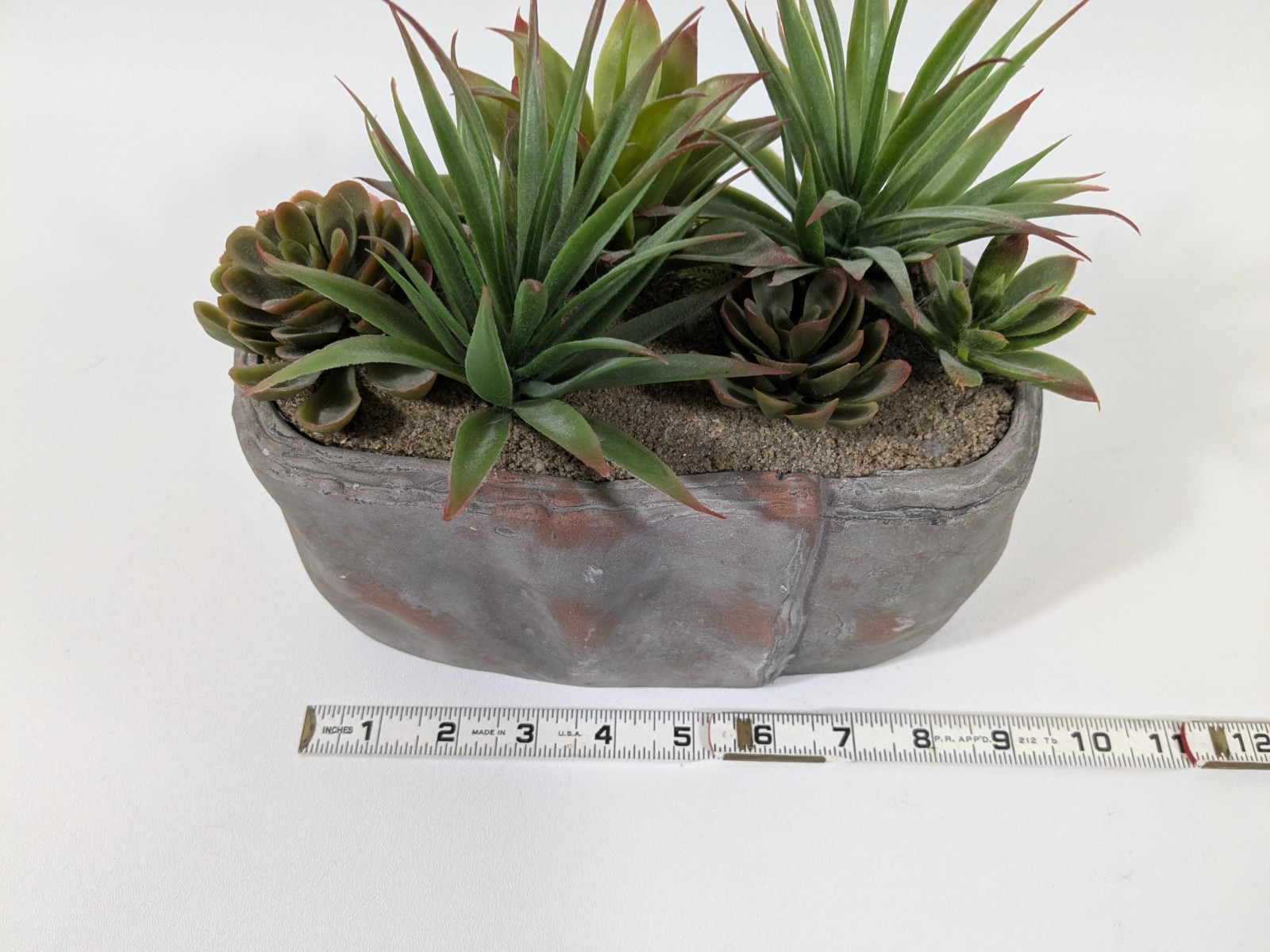 Faux Fake Succulent Potted Plant Agave Aloe Cactus Desert Plants Decor
