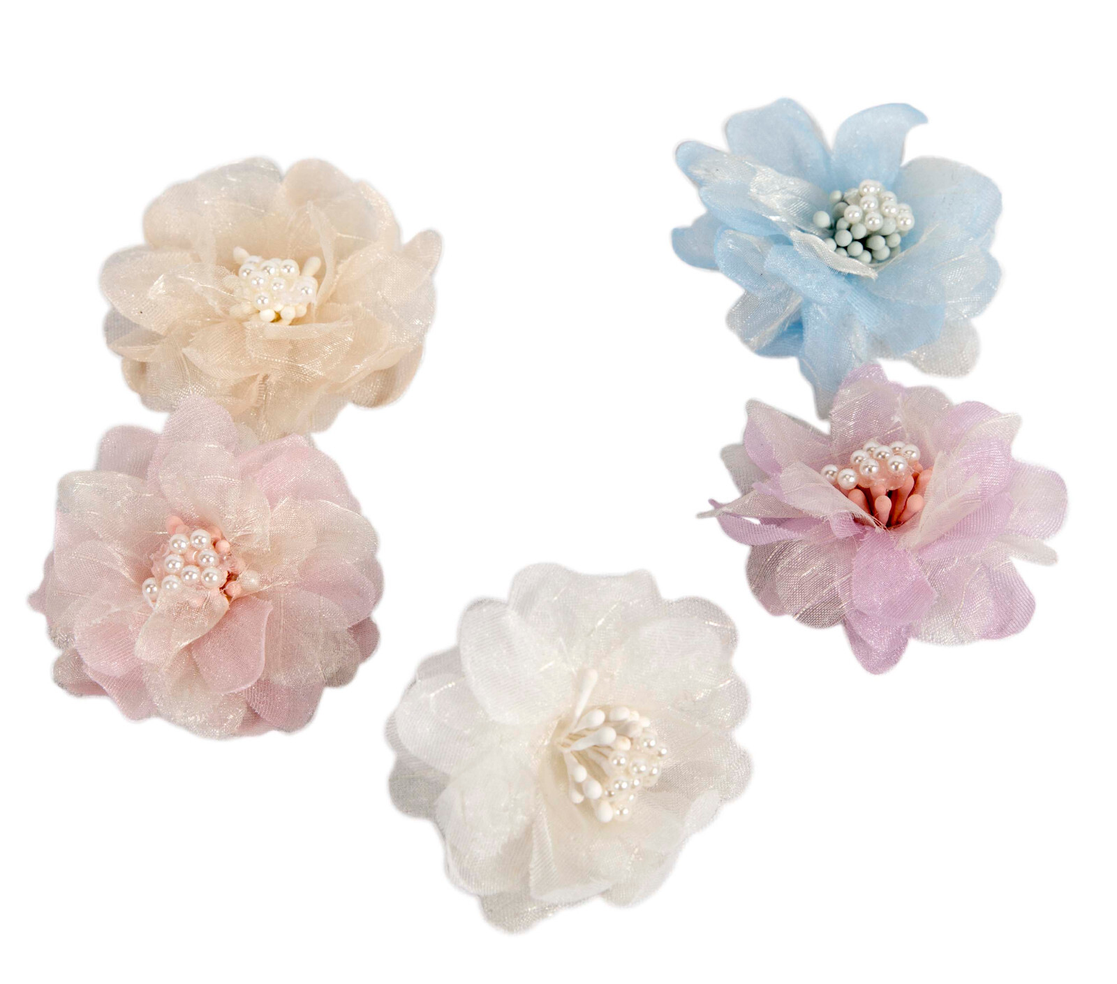 Small organza artificial flower Flower Millinery Fascinators 100% Aussie Seller