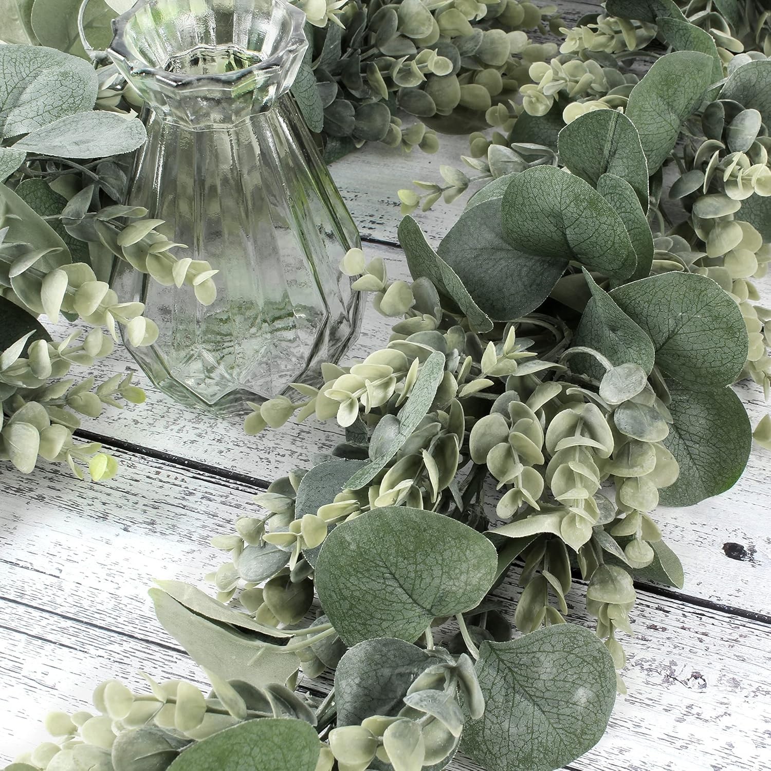 6.2 Ft Long Faux Eucalyptus Greenery – Wedding Arch Summer Decor – Lambs Ear &