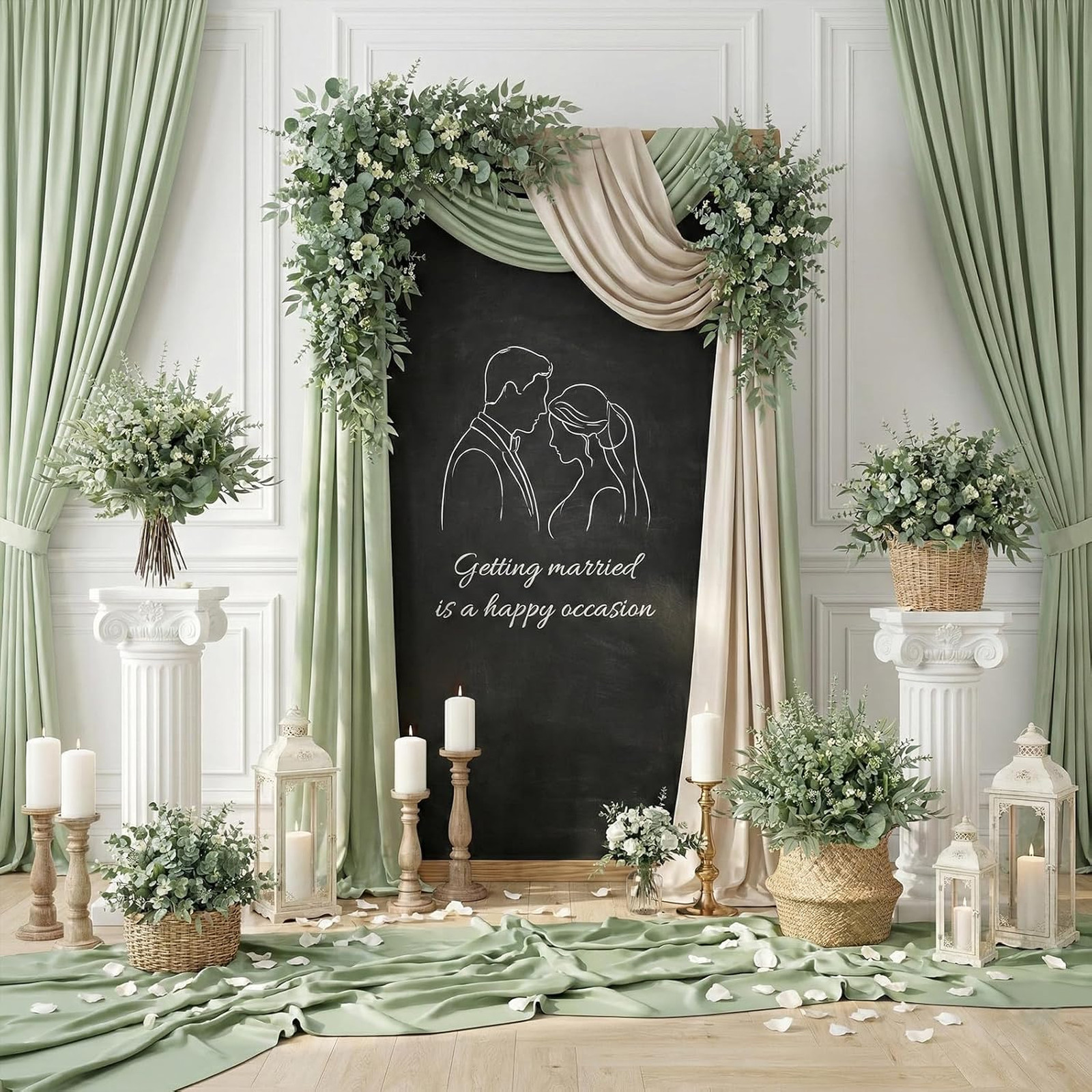 Artificial Eucalyptus Stems Bulk 130 Pack Faux Greenery for Wedding Bouquets and