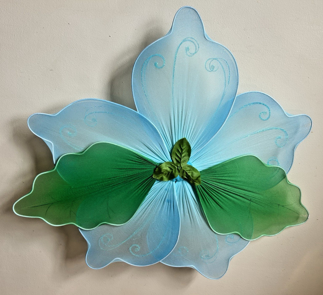 Set of 3 Large Girl’s RoomFloral Hanging Decor Flowers 21″ x 17″ Wall or Ceiling