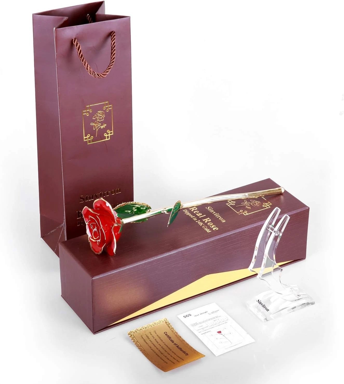 Luxurious 24k Gold Dipped Infinity Rose – Eternal Beauty for Every Occasion