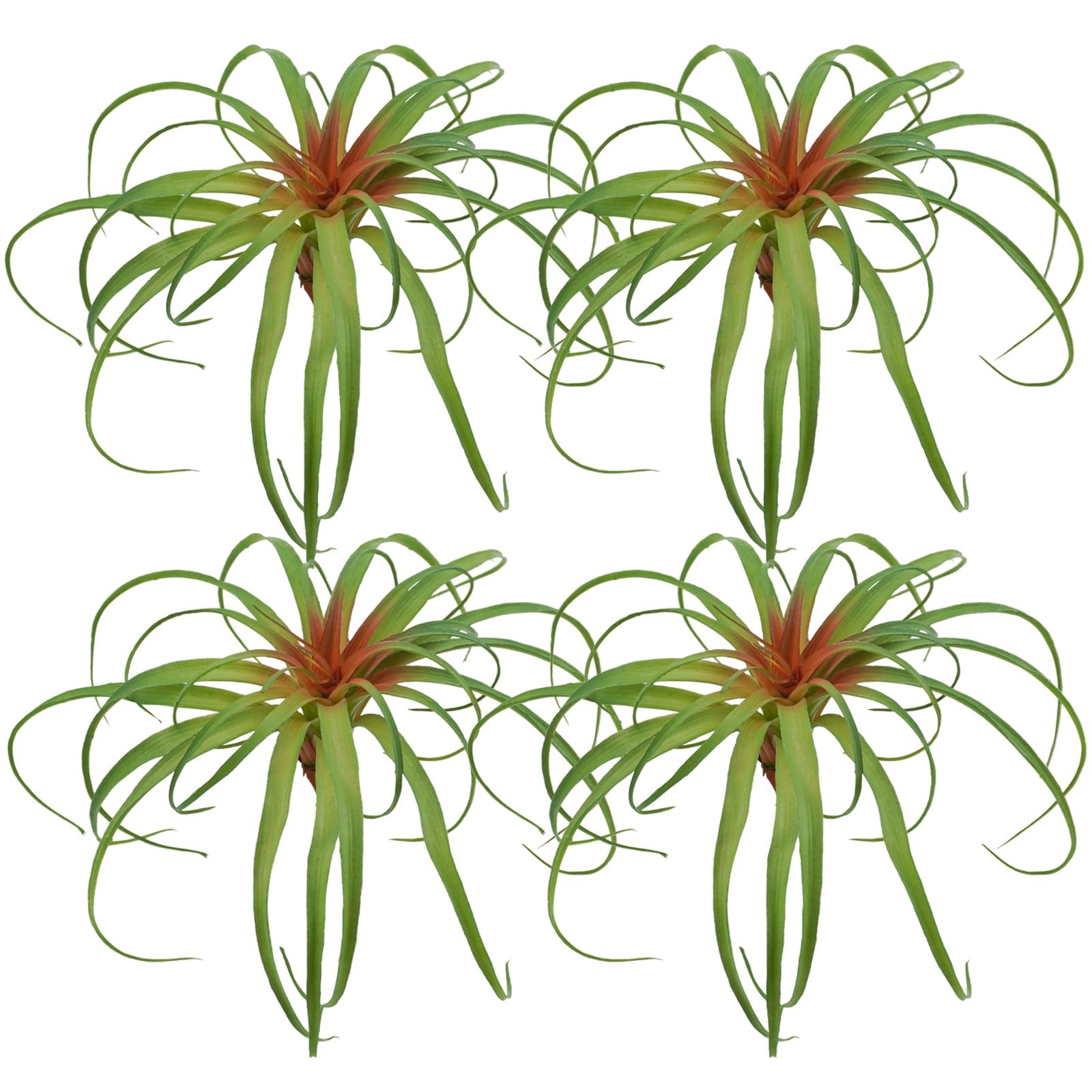 Agusbagli 4Pcs Artificial Succulents Plants 12.9in Fake Air Succulents Unpott…