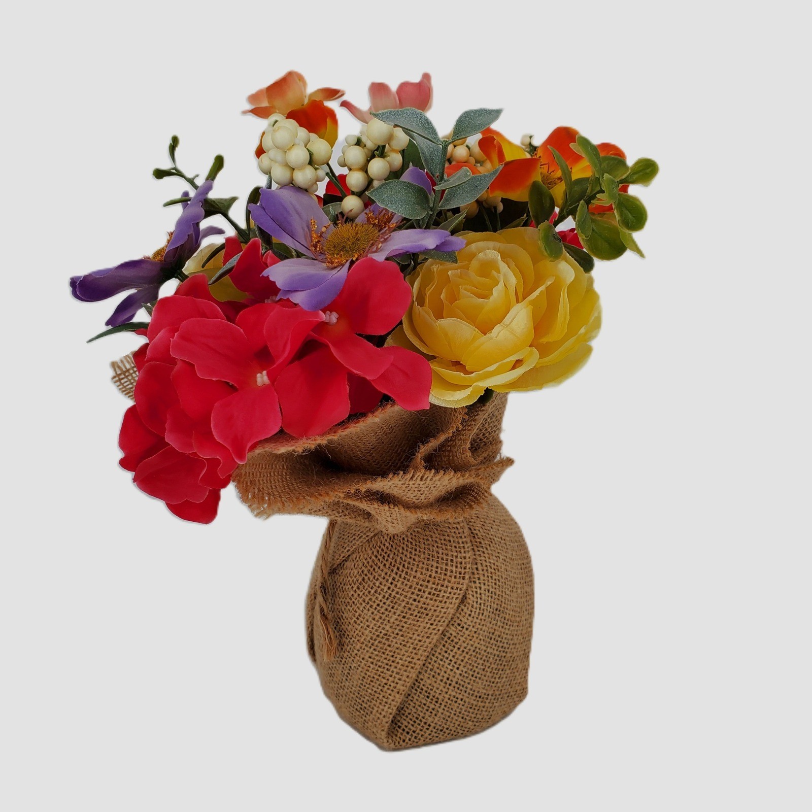 Sonoma Goods For Life Summer Garden Artificial Floral Bouquet Burlap 11SNDDWB29