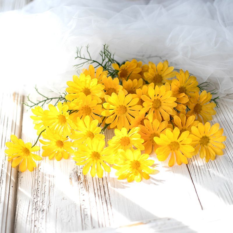 Artificial Chamomile Flower Bouquet For Pot Vase Office / Home Garden Decor NEW