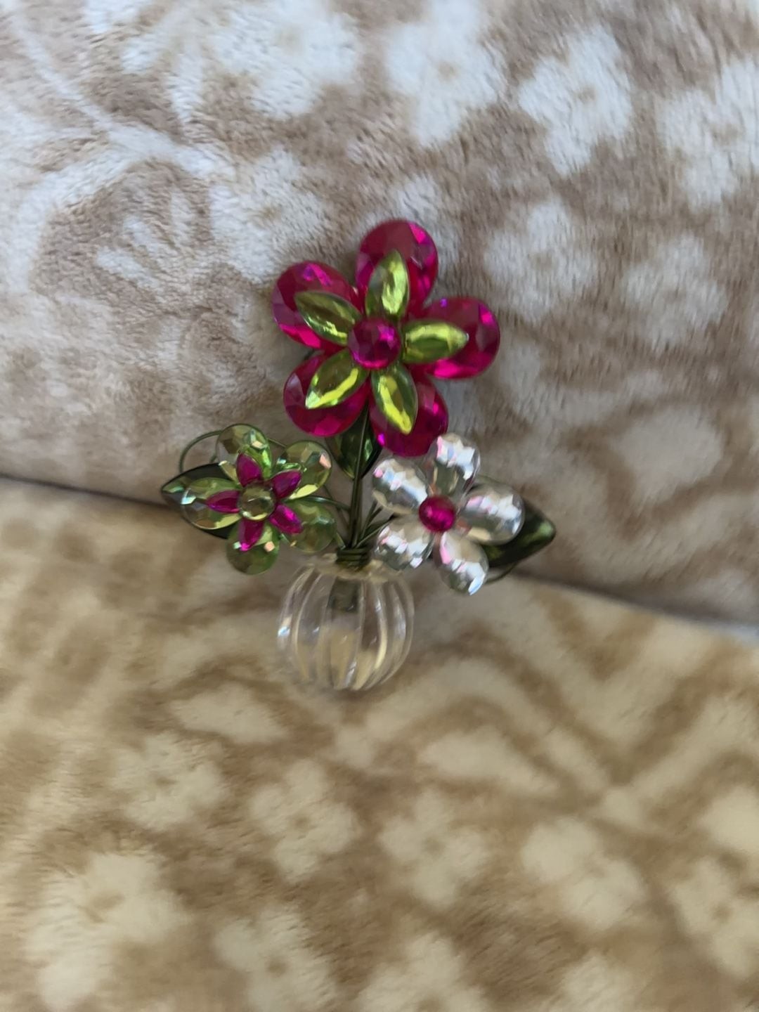 Ganz Crystal Expressions Heart Daisy POSY POT