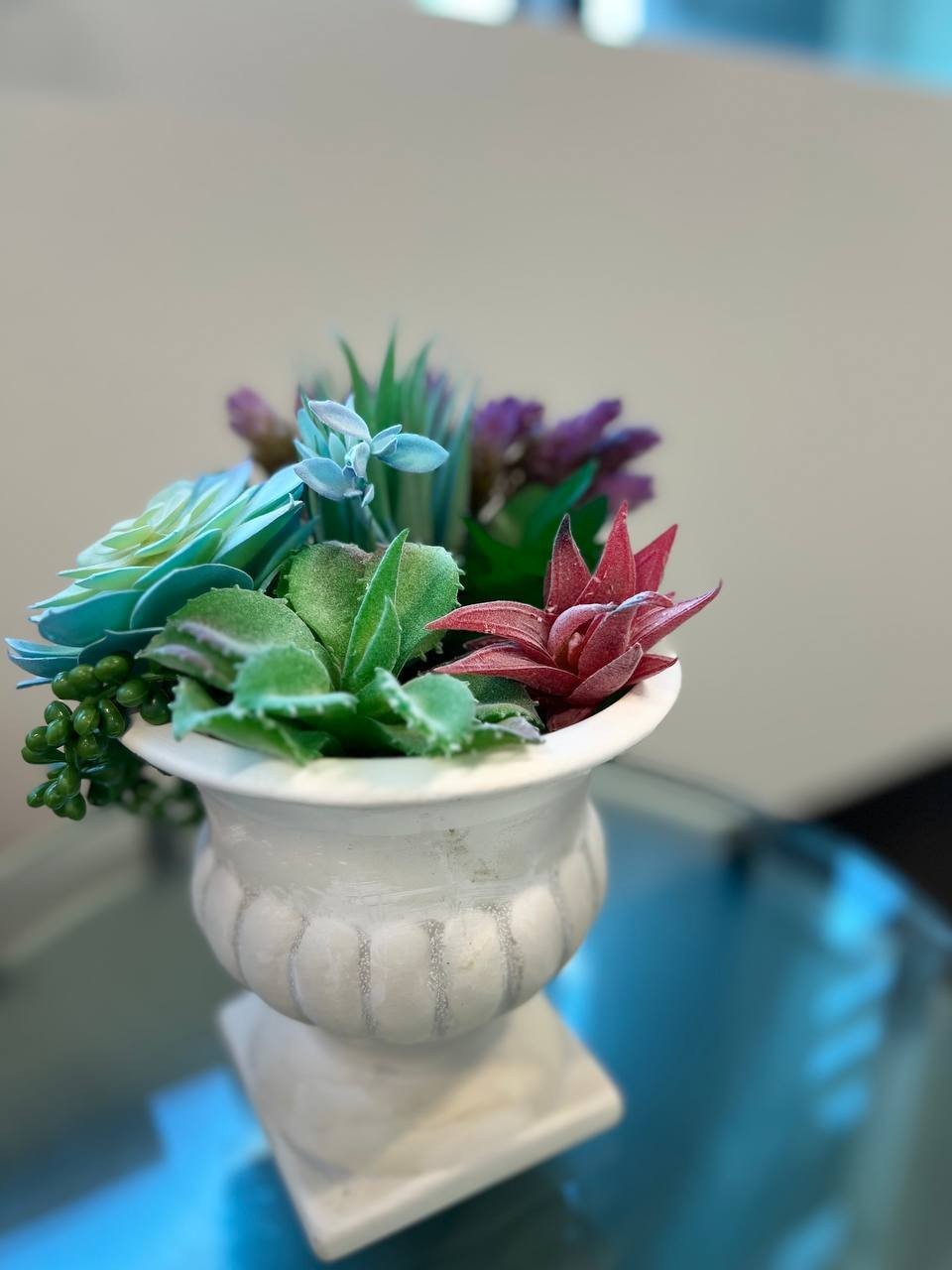 Artificial Succulents Fake Plants 16 Pcs Set Faux Plants Indoor Home Decor