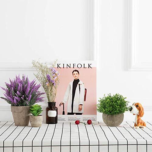 Mini Plastic Artificial Plants Grass in Pot/Small Artificial Faux Green Leaf