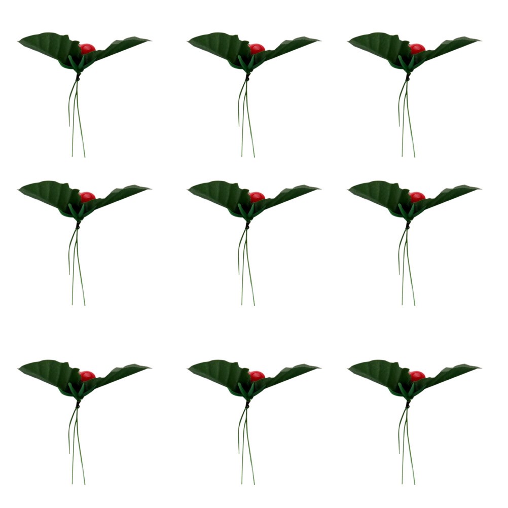 50 Pcs Artificial Red Berry Stems Christmas Tree Decorations Garland