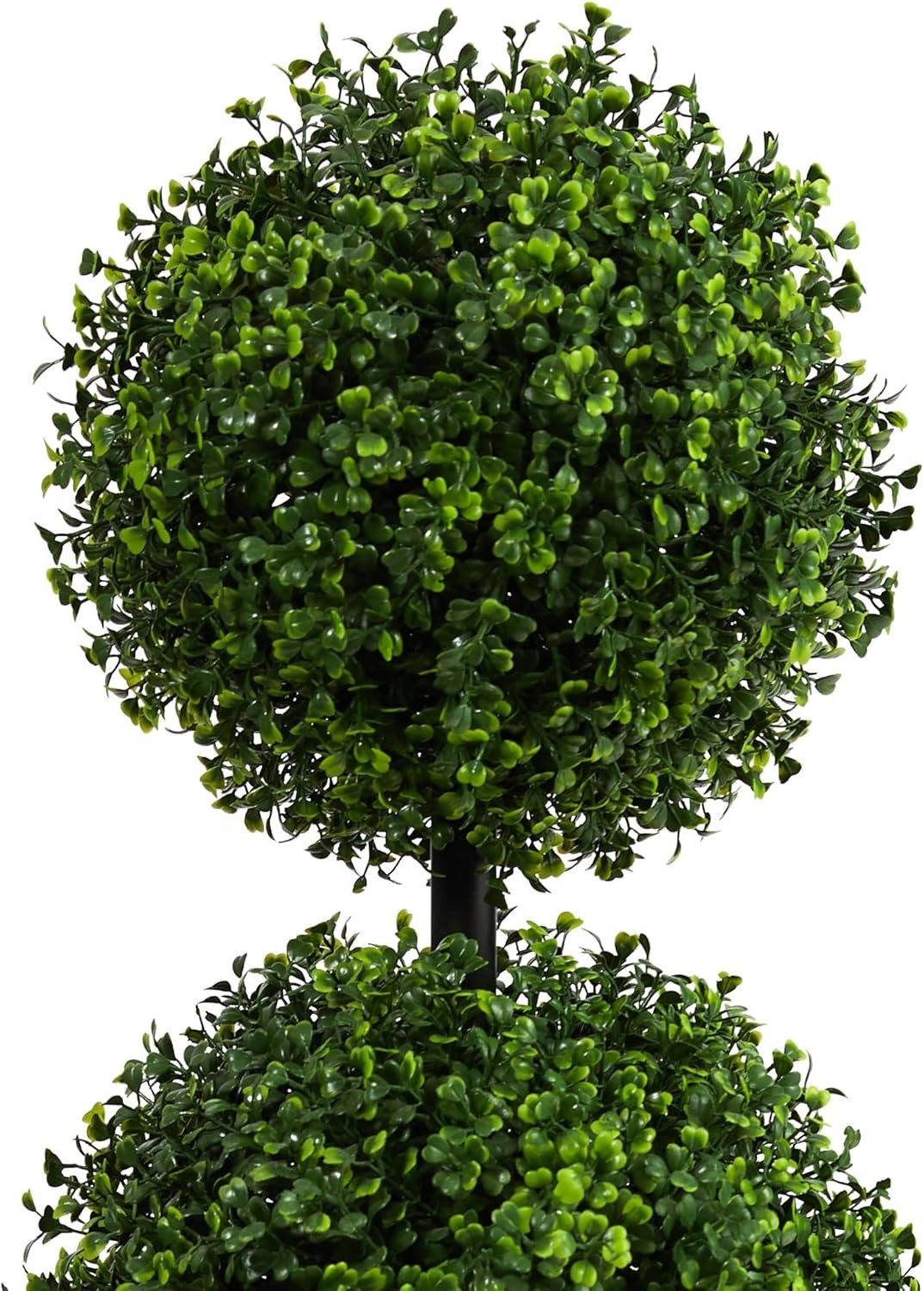 36in Artificial Triple Ball Boxwood Topiary Tree – Indoor Outdoor Realistic F…