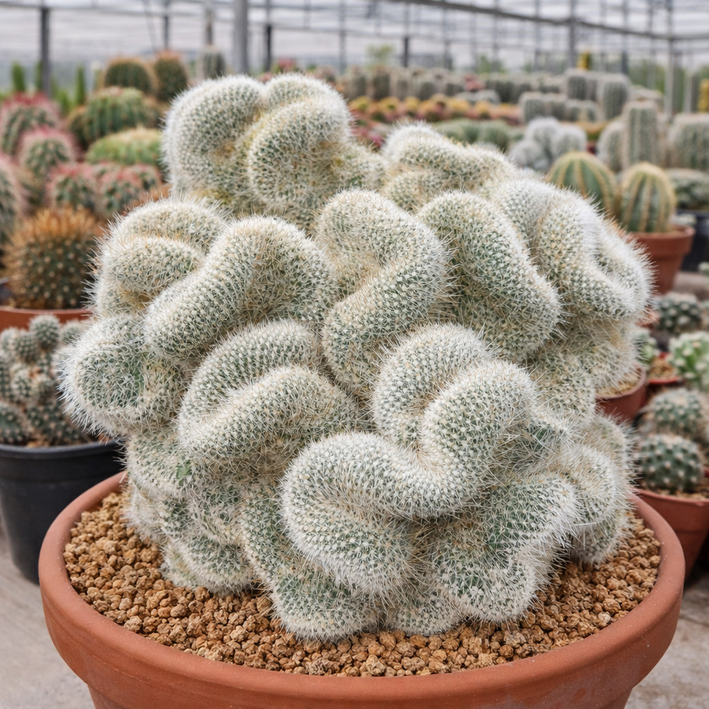 Mammillaria geminispina CRESTED SEEDS – Rare Cactus SEEDS