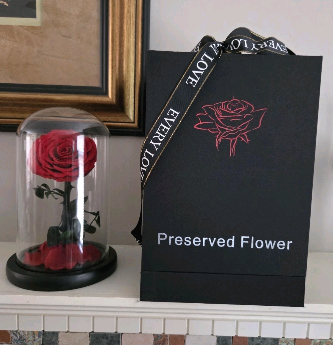 Forever Preserved Rose – Eternal in Dome-Box Mother Day Anniversary Romance Love