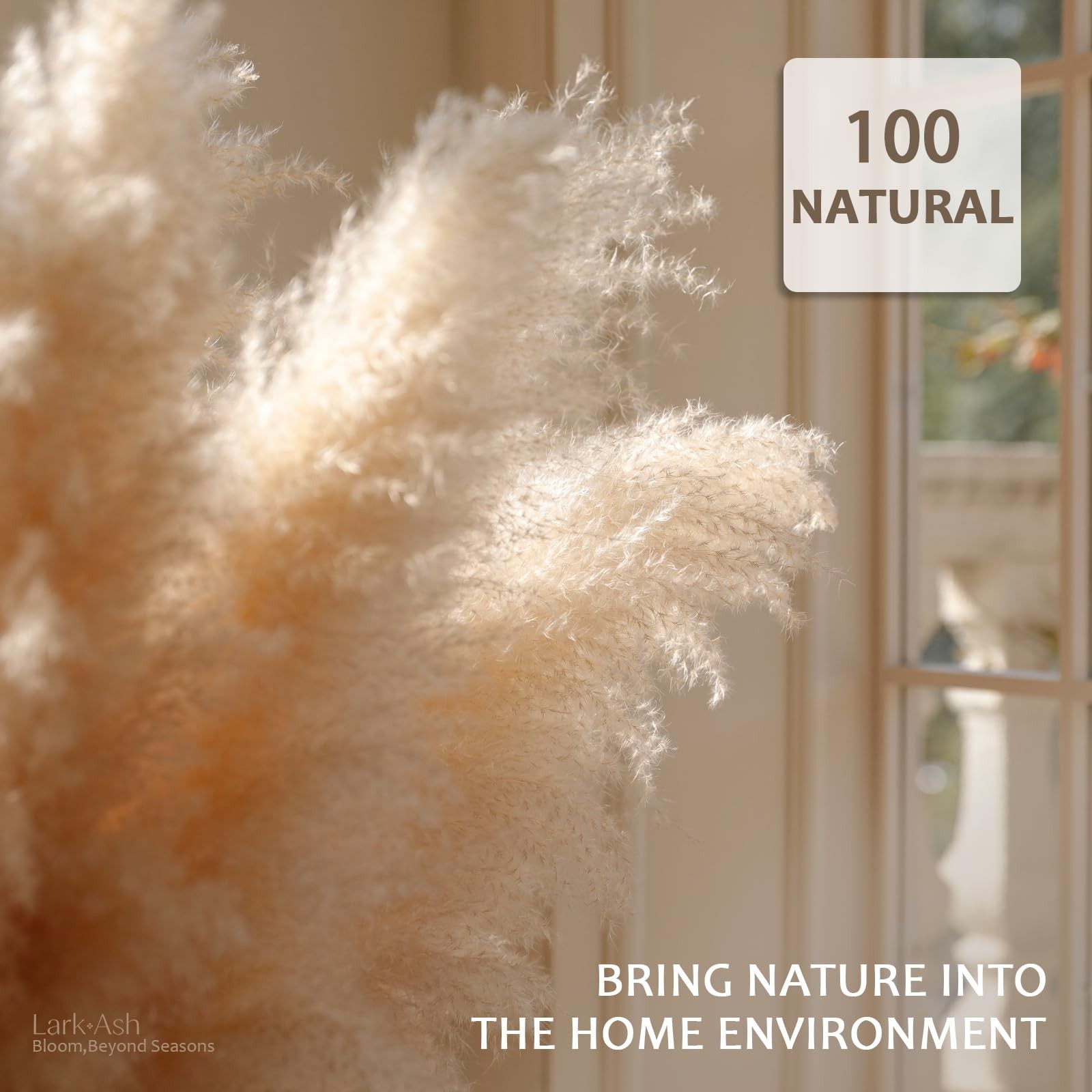 55inch 15pcs Tall Pampas Grass for Floor Vase-Dried Pampas Grass Decor Tall B…
