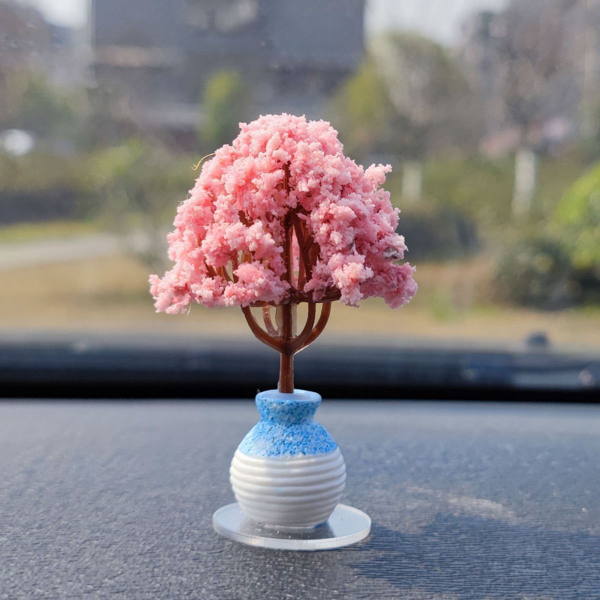 Car Decoration Simulation Flower Tree Accessories, A Variety of Mini Love Tree