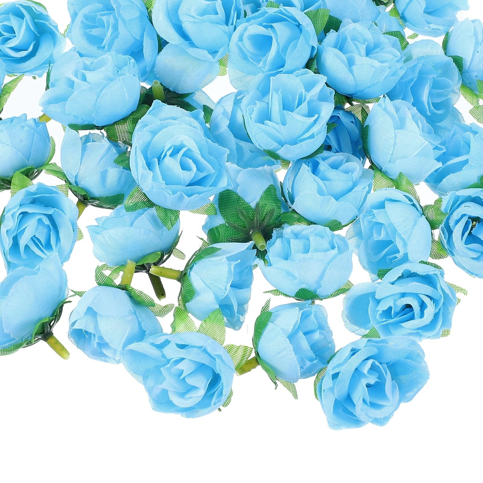 1.18 Inch Mini Artificial Rose Flower Heads, 100 Pcs Silk Rose Bouquet Fake F…