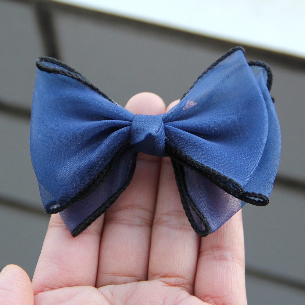 8.5cm Yarn Bows Organza Ribbon Bow Flowers for Bouquet Gift Wrapping Handwork