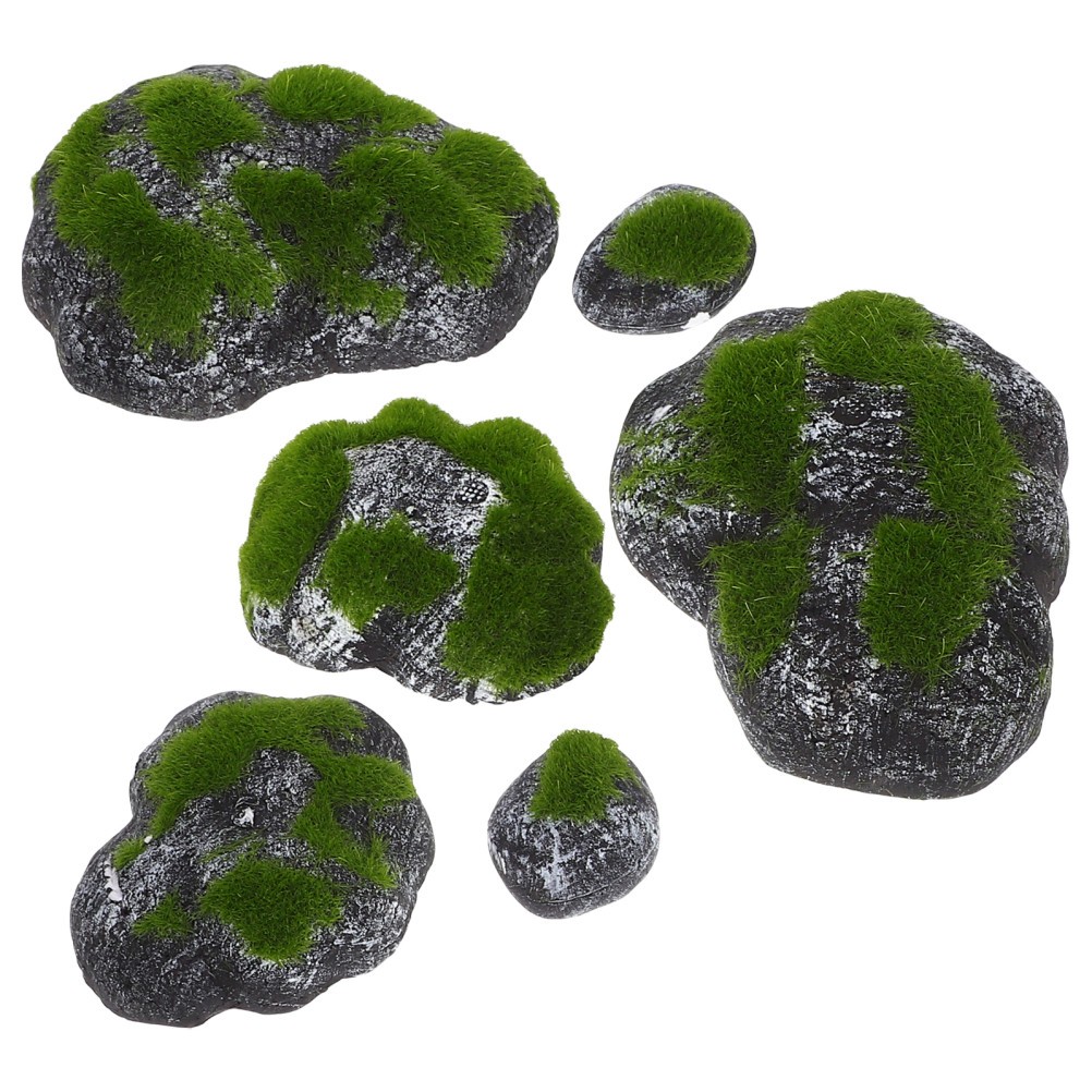 Accessories Moss Covered Rocks Artificial Stone Craft