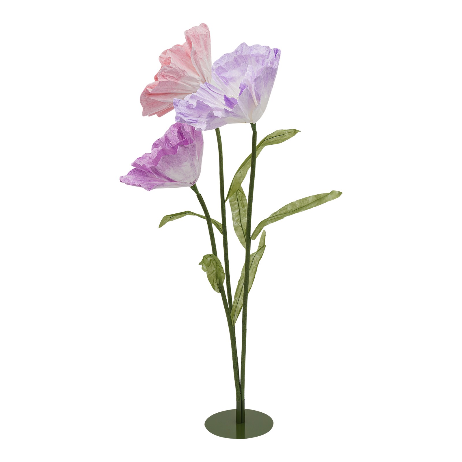 Large Artificial Flowers with Stems and Base, Huge Artificial Flower for Party