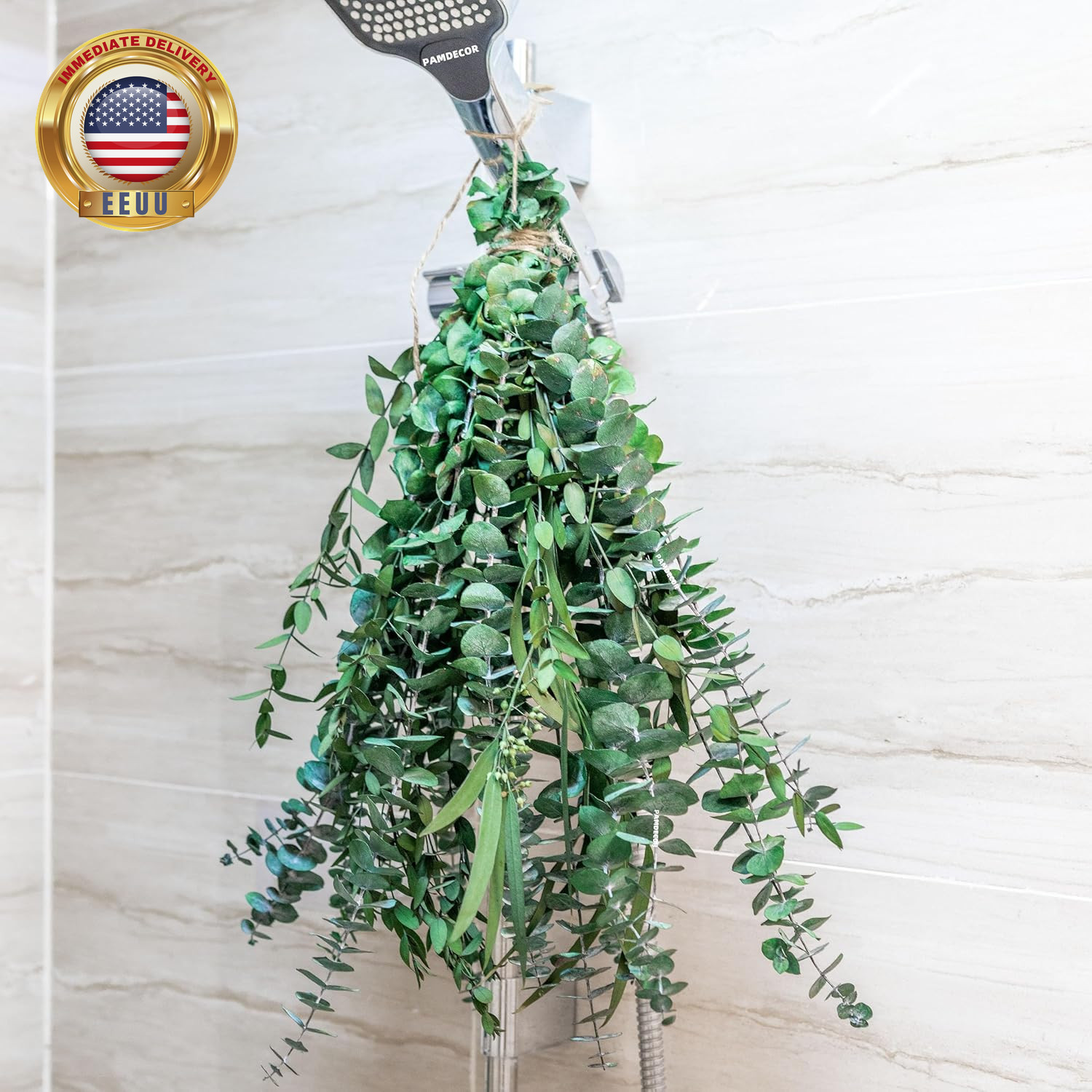 3Kinds Natural Eucalyptus Stems 12PCS – 17Inch Eucalyptus Set for Shower Bundle