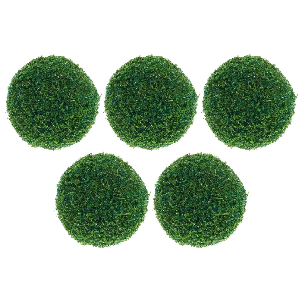 5 Pcs Artificial Topiary Fake Greenery Decorative for Backyard Decor