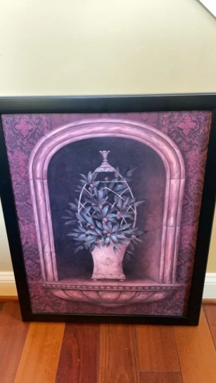 Set Of Purple Tone Prints “Olive Topiary Niches I & II” By Pamela Gladding RARE!