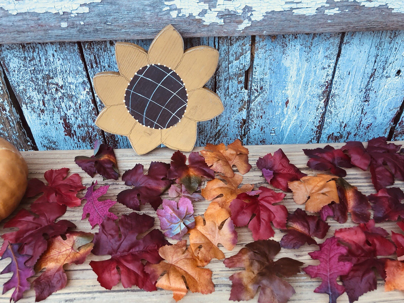 36 Redwood Forest Silk Fall Leaves Autumn Artificial LOOSE in A BAG