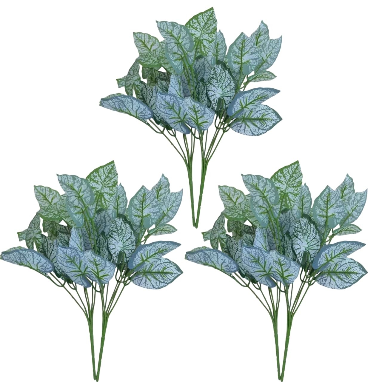 6 Bundles of Artificial Green Plants, Artificial Greenery, Fake Floral Plants…
