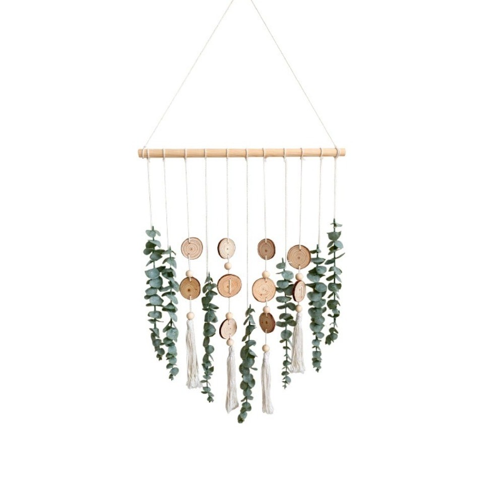 Artificial Eucalyptus Wall Hanging Fake Boho Wall Art Bedroom Kitchen Home Decor