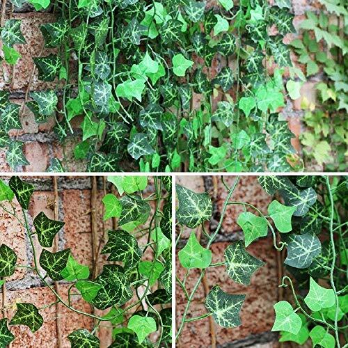 84ft 12 Pack / 82 inch, Artificial Ivy Garland Fake Leaf Plants Vine, A-84ft