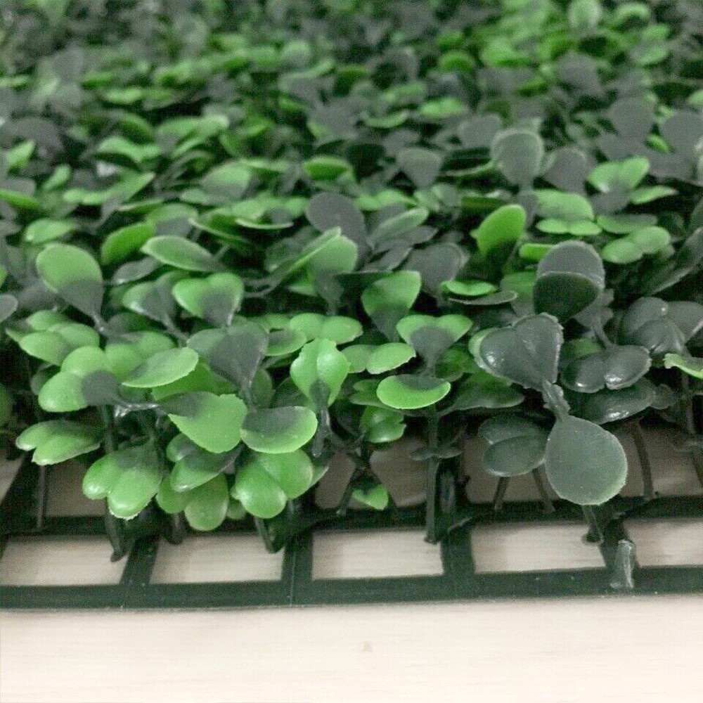 12pcs 20×20″ Artificial Boxwood Wall Hedge Mat Plant Panels Outdoor Grass Fence