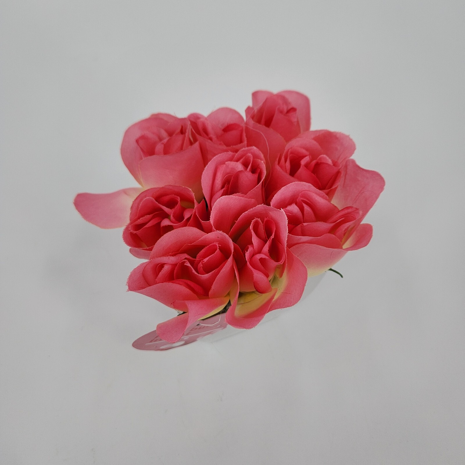 Valentines Day Fake Pink Flowers In A Square Pot