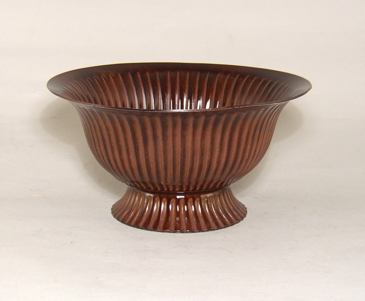 Compote Bowl Revere 6″D 3.5″Hi Set/2 Bronze Patina Finish on Aluminum Fluted