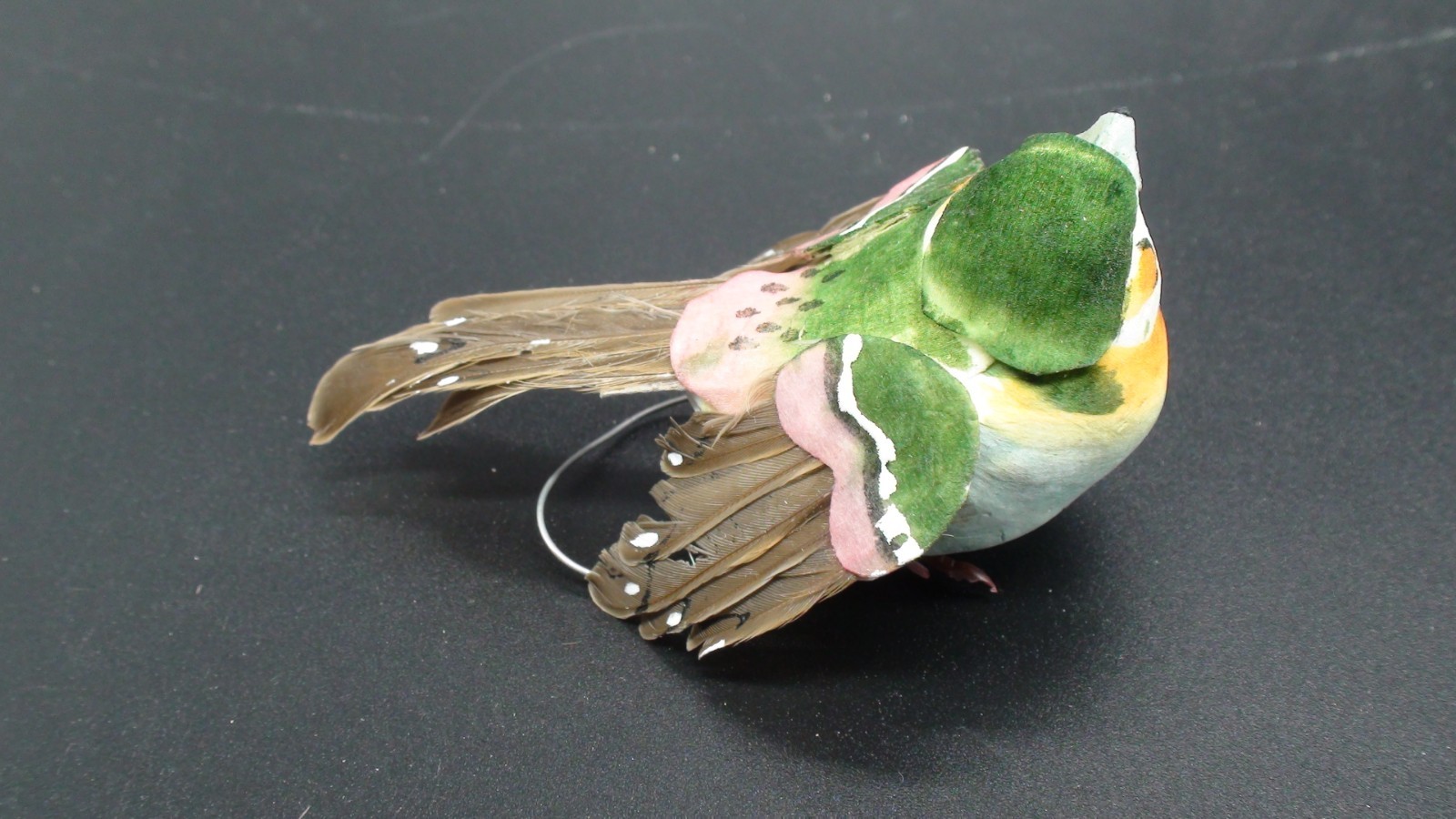 Set of 1 2 Artificial Birds for Decoration, Floral Arrangements with wires. #33