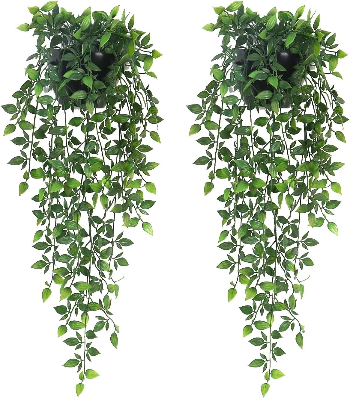Vivid 2 Pack Fake Wall Plants – Long-Lasting Plastic Greenery for Every Occasion