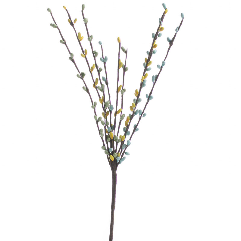 Sunny Yellow, Soft Green and Pale Blue pip berry spray