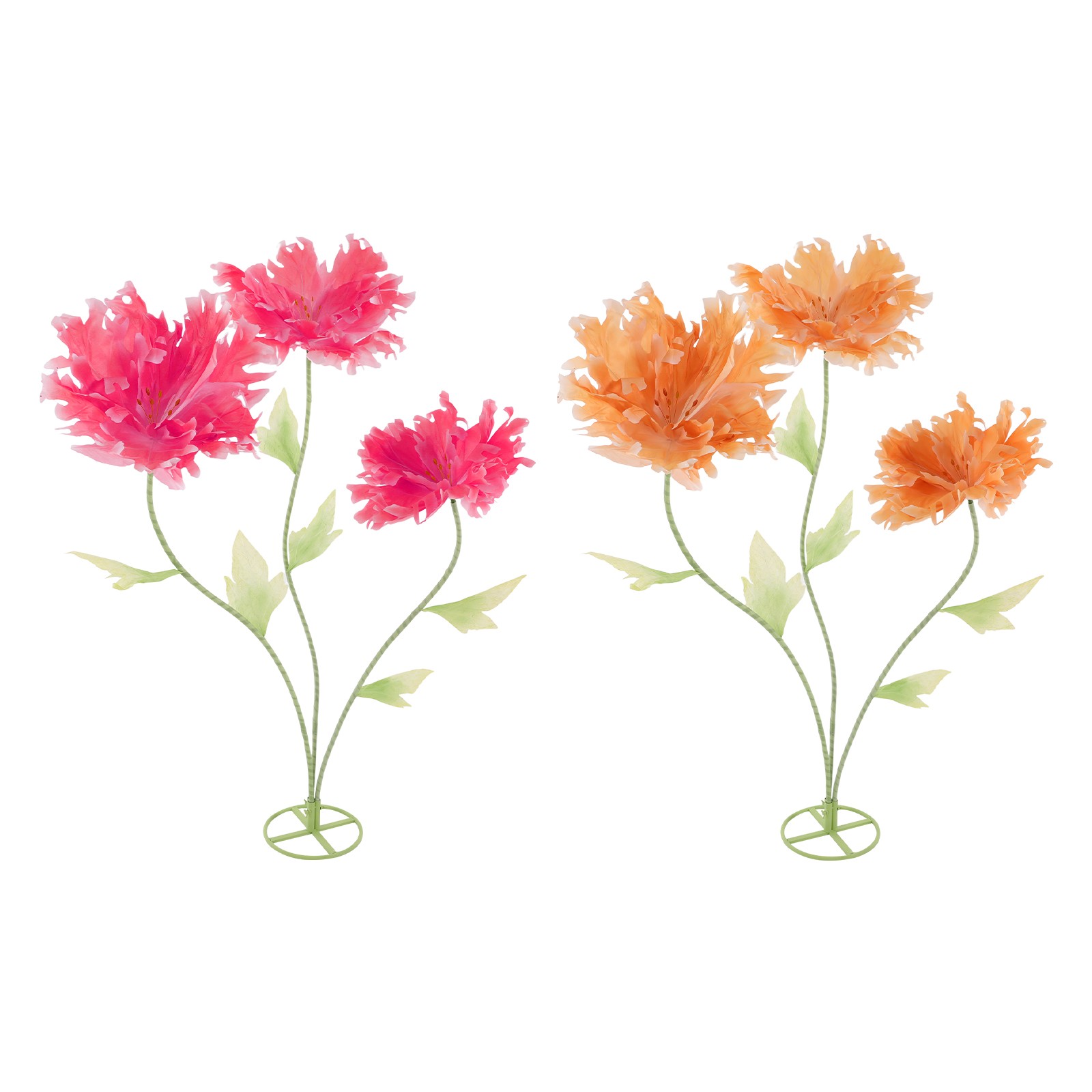 3 Heads Giant Artificial Flowers Wedding Artificial Flower Decoration Stand
