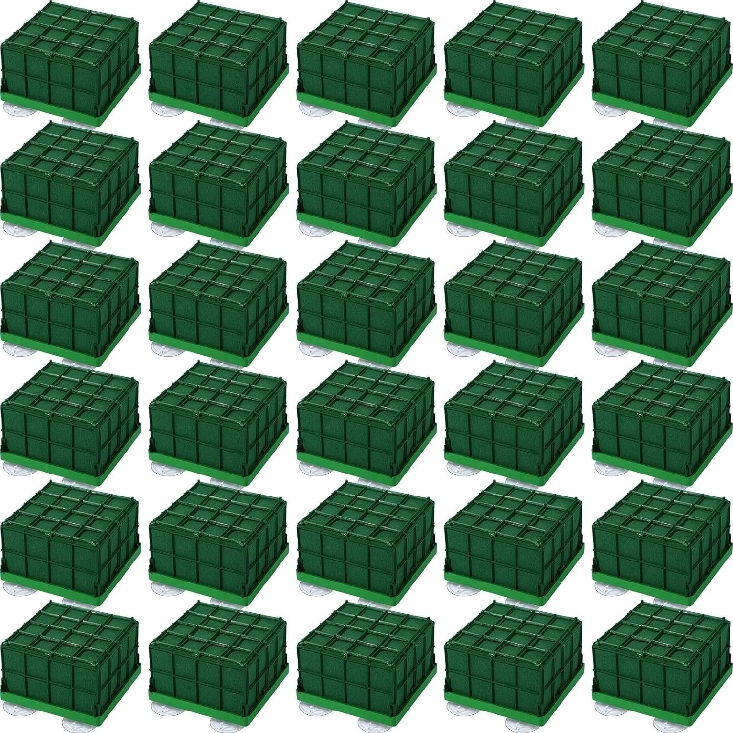 Durable 16pc Floral Foam Cages – Modern Square Metal, 4.3″ for Fresh Flowers