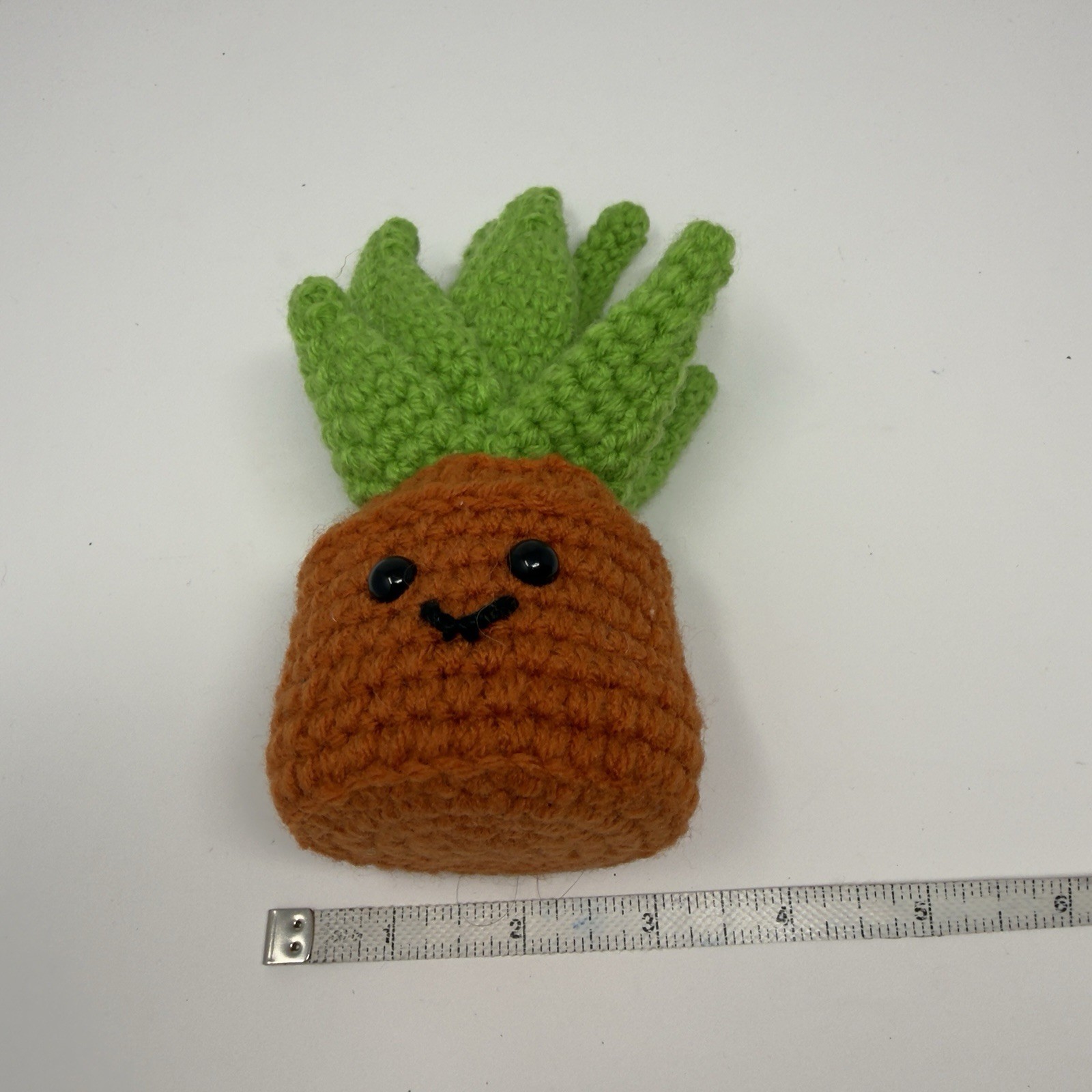 Handmade Crocheted Potted Succulent Plant 7” Retro Cute Gift Happy Aloe Vera